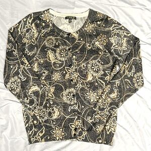 NWOT, Sparkly Black & Gold Cardigan